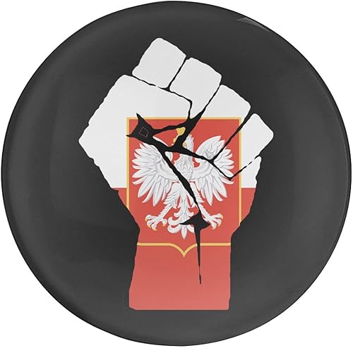 Adhesivo de cristal elevado con bandera de águila de Polonia, para nevera, decoración de nevera, mensaje adecuado para taquillas, refrigeradores, 1