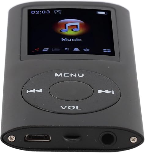 Miniatura 8 de Reproductor de MP3, reproductor de música TFT de 1.8 pulgadas, sonido de alta fidelidad, 7 modos de efectos de sonido, reproductor de música MP3
