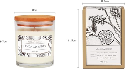 Miniatura 5 de Aronica Vela perfumada  Vela de soja perfumada fuerte de manzana crujiente regalo de Navidad para mujer  Velas de aromaterapia  Velas de regalo para