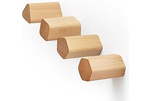 Maximize Vertical Space: Modern Wood Wall Hooks for Coats, Backpacks and More