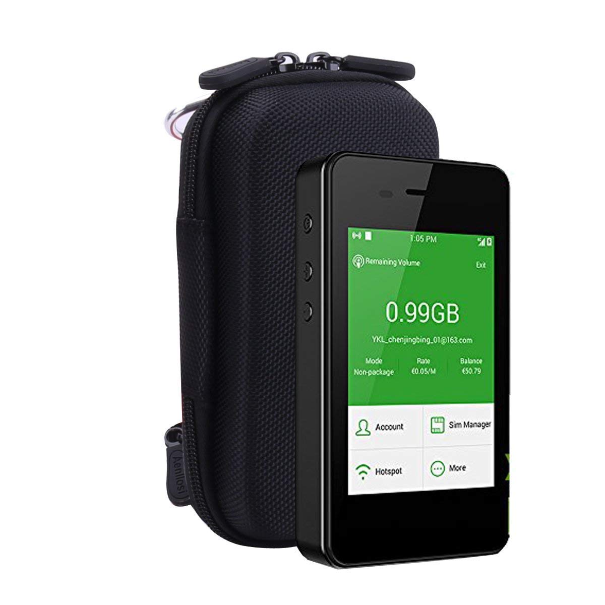 ノートPCケース Global Portable Wi-Fi G3 Amazon | ポケットWiFi用PUレザーケース【保護フィルム・ハンド