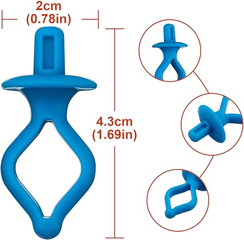 Miniatura 2 de WILLBOND 60 soportes de bobina para bobinas de hilo, clips de bobina para evitar enredos, soporte de hilo en la parte superior del carrete,
