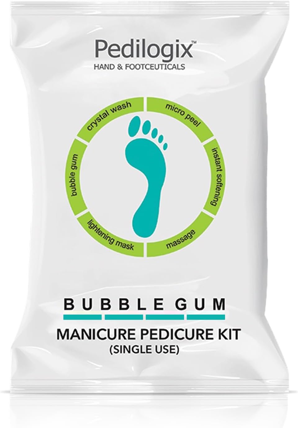 O3+ Pedilogix Bubblegum Manicure Pedicure Kit for Hand and Feet Lightening, Softening and Massage (1 Pc, 55 g 10ML)