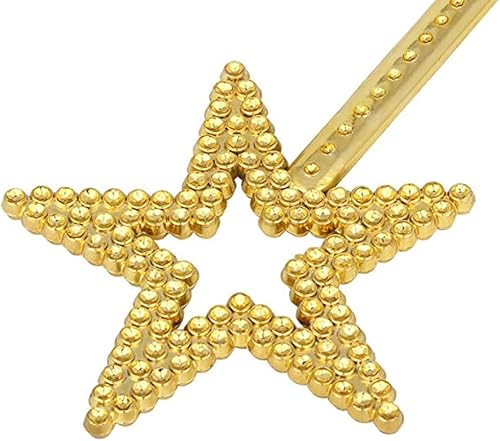 Miniatura 2 de 2 varitas mágicas de estrella de plástico con purpurina para princesa, palitos de ángel de hadas, varitas de Navidad, cosplay, accesorios de disfraz