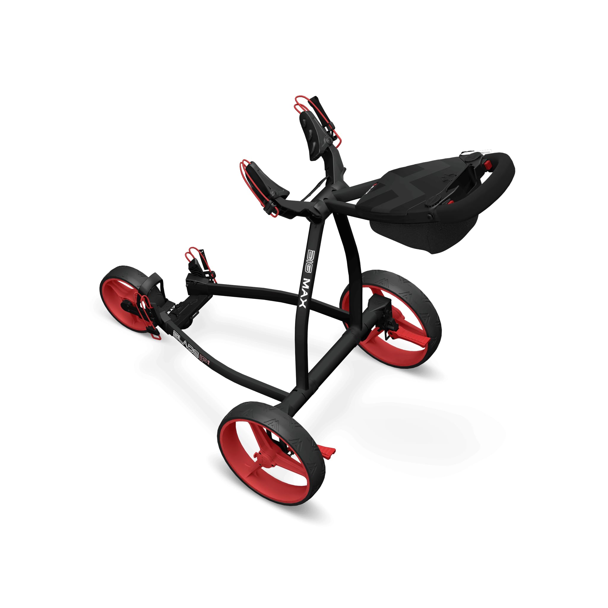 Big Max Blade Ip 2.0 Golftrolley - Golfwagen - Schwarz Rot