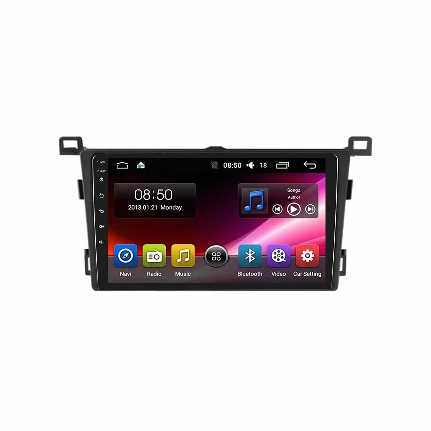 Car Stereo Carplay Radio de Coche para Toyota RAV4 RAV 4 XA40 5 XA50 2012-2018 Soporta Bluetooth, Control Volante, USB, WiFi, 4G, Mirror-Link, GPS Navegador/Radio FM, 4 Nuclear 2G+32G