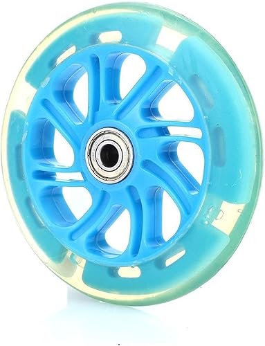 TRENDYBOY Rueda de monopatín, rueda de scooter, diapositiva de deformación, carrito de compras Longboard 2 ruedas de colores de 4.724in