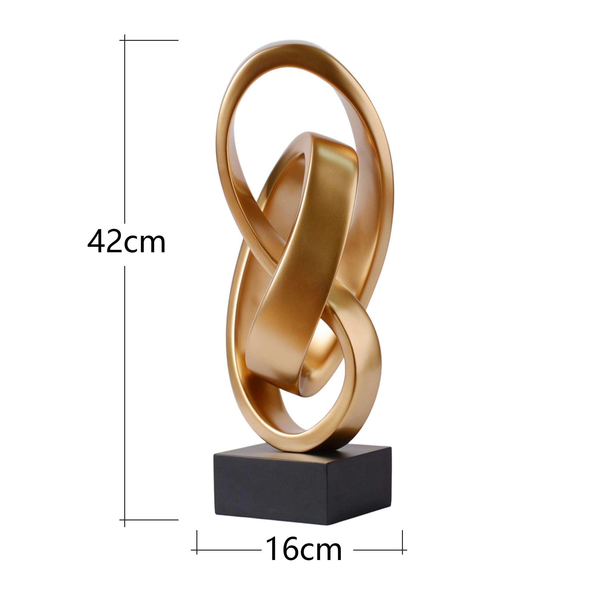 HAUCOZE Modern Skulptur Deko Abstrakte Statue Ornament Heim Dekoration 43cm