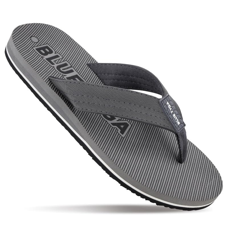 WALKAROO BLUE TYGA BT4278 Mens Casual and Regular Wear Flipflops for Indoor & Outdoor - Grey (B0CSG6756J) Amazon Price History, Amazon Price Tracker