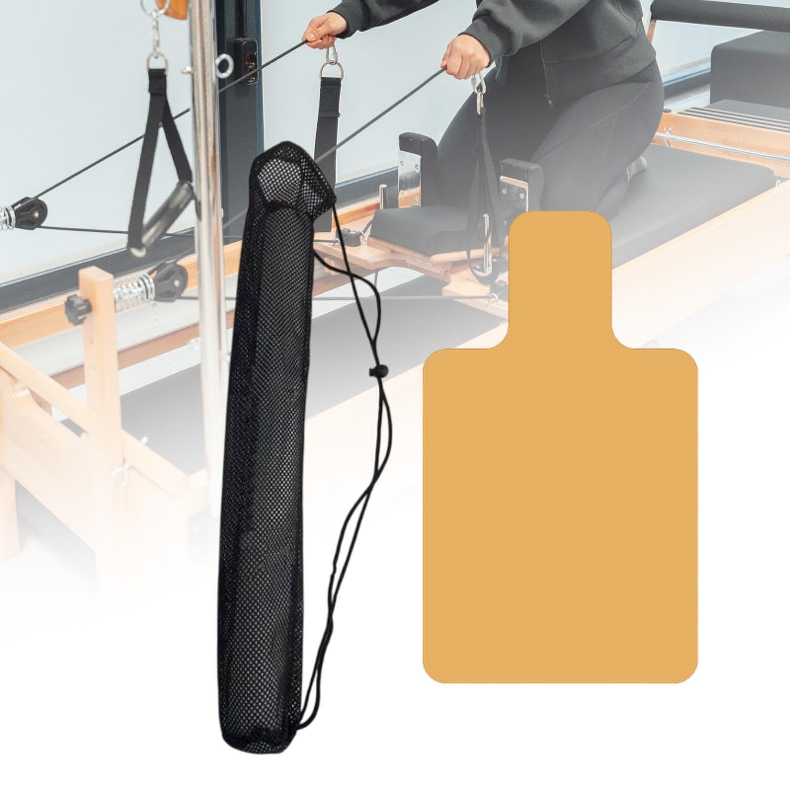 Pilates Reformer Pad Tappetino Meditazione Antiscivolo Morbido Suede Gomma Leggero Portatile Protezione Adatto per Allenamento Palestra Atti