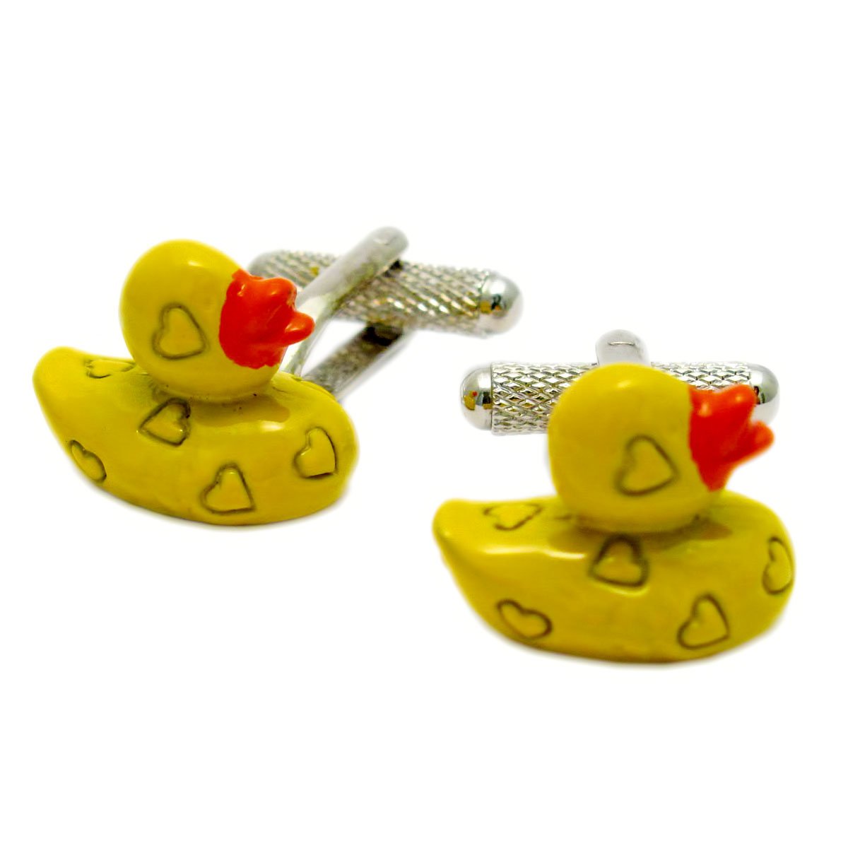 Novelty Cufflinks - Yellow Rubber Duck Design