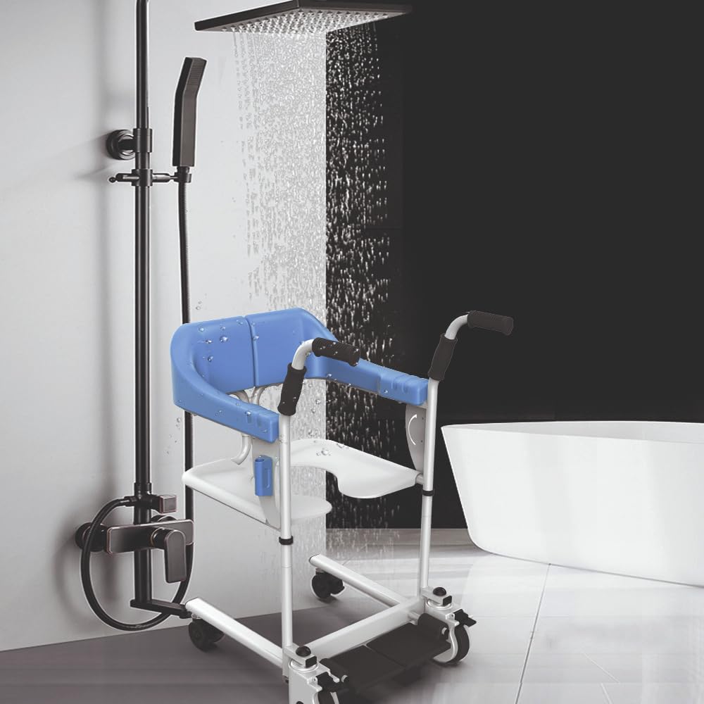 Sedia Moovy per Toilette e Doccia con Ruote e Poggiapiedi