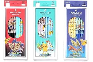 8-in-1 Pikachu Pencil Set: A Colorful Adventure for Pokemon Enthusiasts