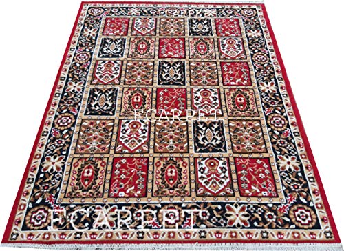 Image of Acrylic Classic Carpet (Multicolour, 6 x 8 Feet)