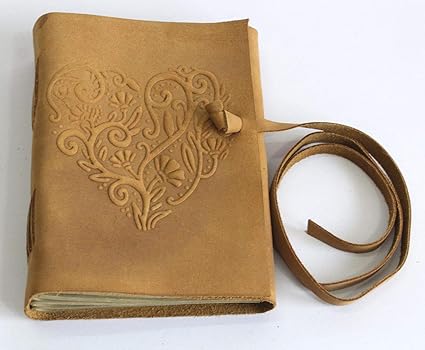 Valentine Gift Personal Dairy a Gift for Valentine Day for Boy Friend and Girl Friend (Leather Camel Brown)