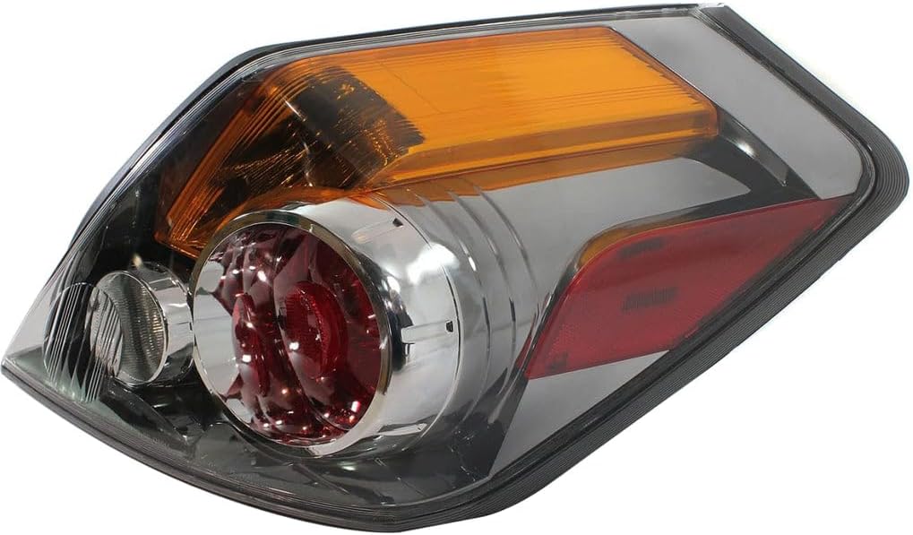 Tail Light Assembly For 2007 2008 2009 2010 2011 2012 Nissan Altima Hybrid - Fits Passenger Side of Altima Tail Lights - Rear Taillight Brake Light Includes Includes Bulb, Lens, Housing