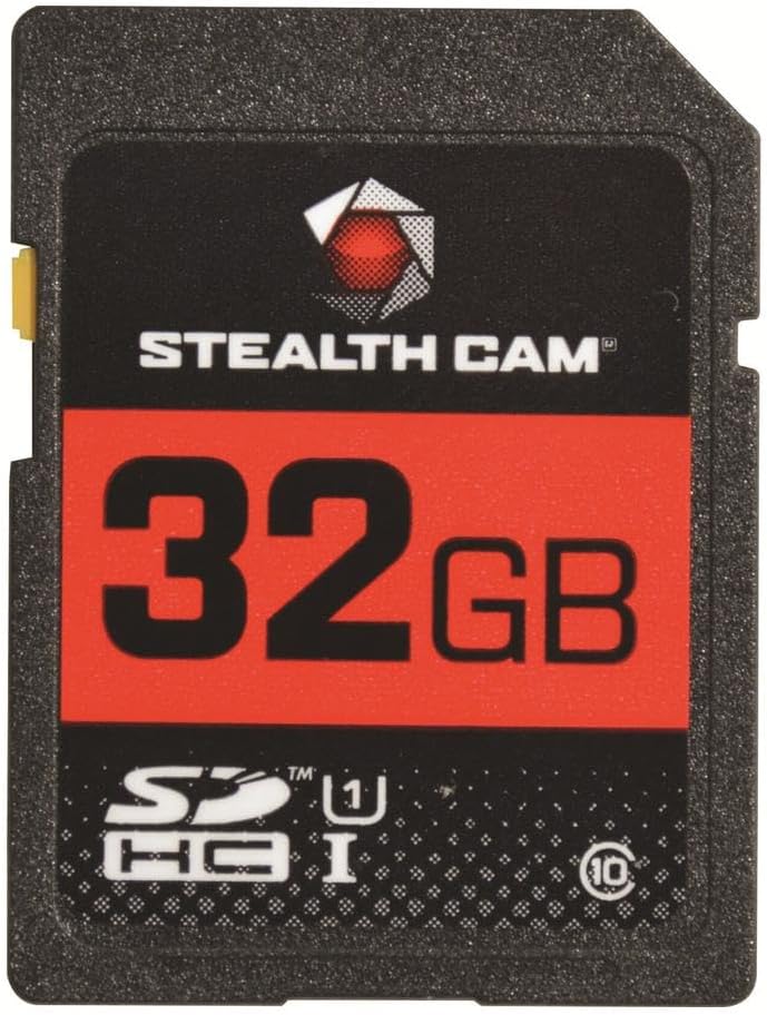 Stealth Cam SD Card - High-Speed Data Transferring Storage Game Trail Hunting Scouting Photo Video Recording Cameras, SDHC 32GB SD Memory Card