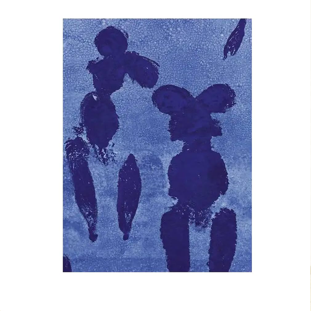 LHHJF LJHFA Yves Klein Exhibition Poster Blue Monochrome Wall Art Yves Klein Canvas Painting And Prints Nordic Home Decor Wall Picture 50x70cm No Frame