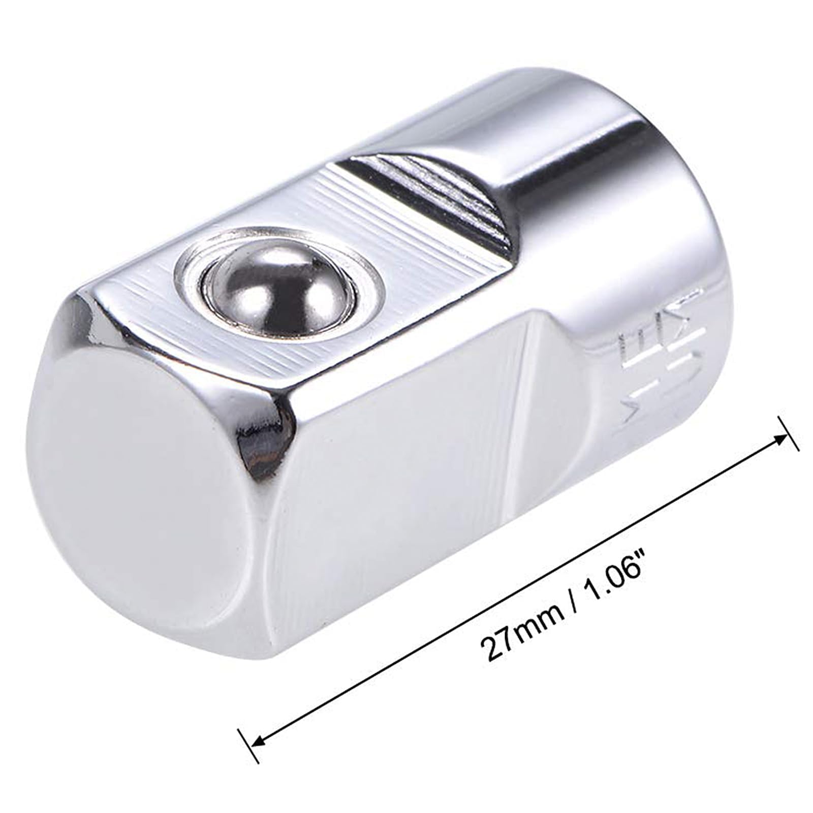 1/4 Inch Drive (F) x 1/2 Inch (M) Socket Adapter, Female to Male, Not - Image 3