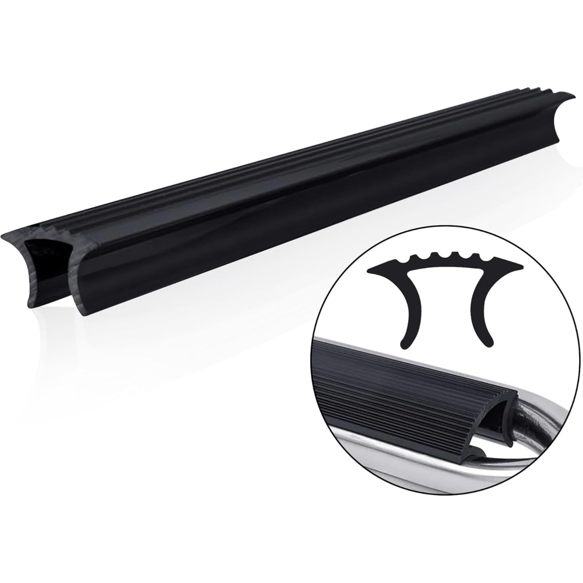 White Water - 1 Pack Snap-in PVC Boarding Ladder Tread | Non-Slip Marine Boarding Steps | Durable UV & Saltwater Resistant Boat Ladder Inserts | Secure Footing for Boats, & Docks | Easy Install (1)