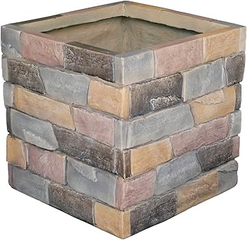 Amazon プランター 花壇 鉢カバー レンガ調 正方形 幅40 5 奥行40 5 高さ41 おしゃれ 北欧 モダン かわいい お手入れ簡単 水抜き穴あり 完成品 幅40 フラップシップファニチャー 介護用クッション
