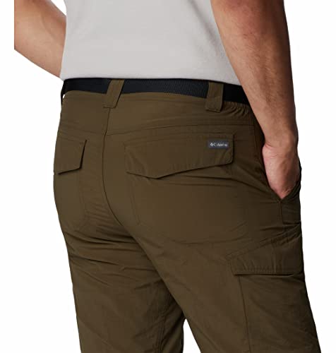 Image of Columbia Mens Silver Ridge Convertible Pant, Olive Green, 40