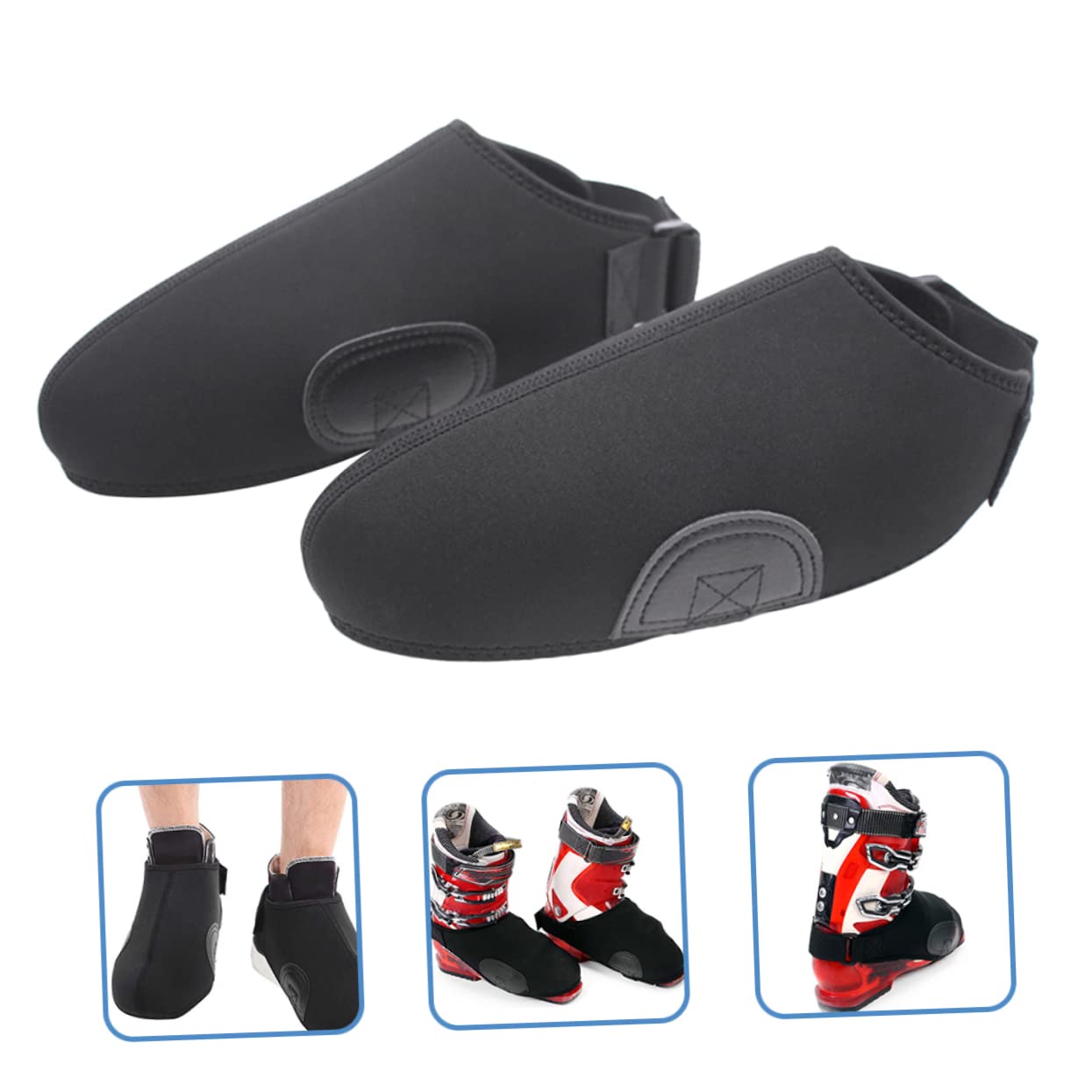 BESTonZON Unisex Ski Boot Covers Neoprene Covers for Winter Warmth Practical for Outdoor Activities