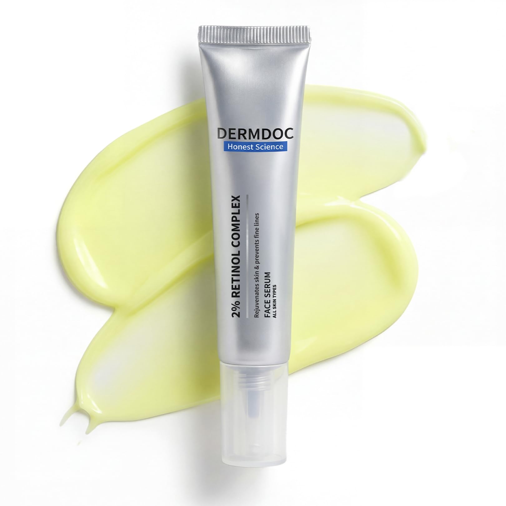 DERMDOC 2% Retinol Face Serum, 12ml | Reduces Fine Lines | Improves Skin Texture & Elasticity| Brightens Skin | Hydrating | Boosts Collagen | Smoother Complexion | For All Skin Types-image-37