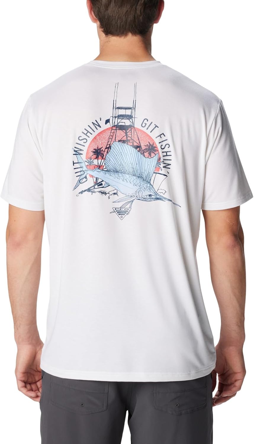 Columbia Men's PFG Sail Tower Tech Tee Short Sleeve
