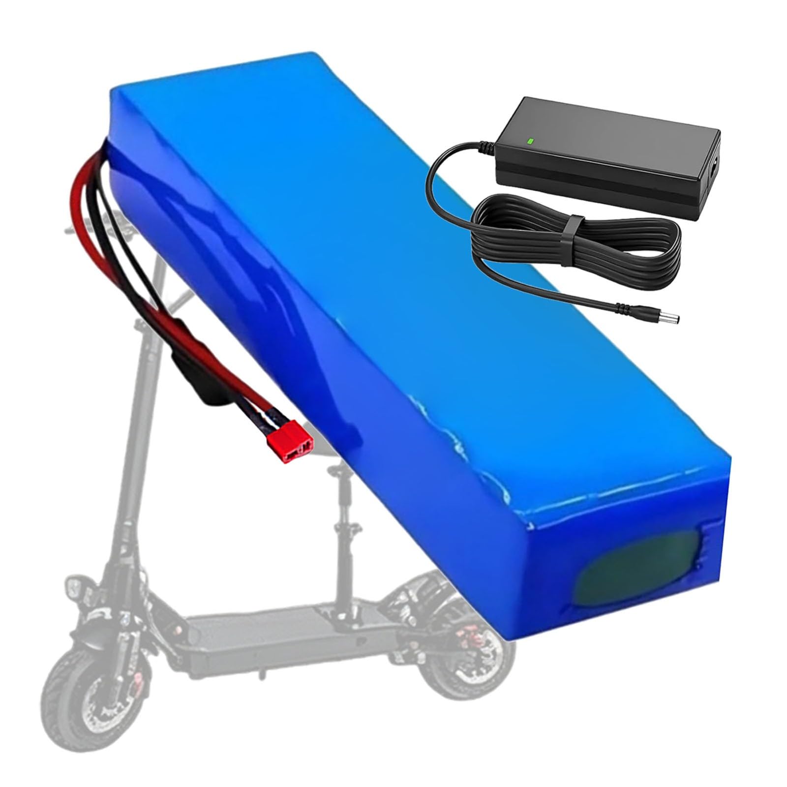 Batería para Bicicleta Eléctrica, Batería Litio 36V Y 10Ah, Paquete Baterías Recargables Iones Litio 10S2P con Cargador, Batería para Patinete Eléctrico con Protección BMS