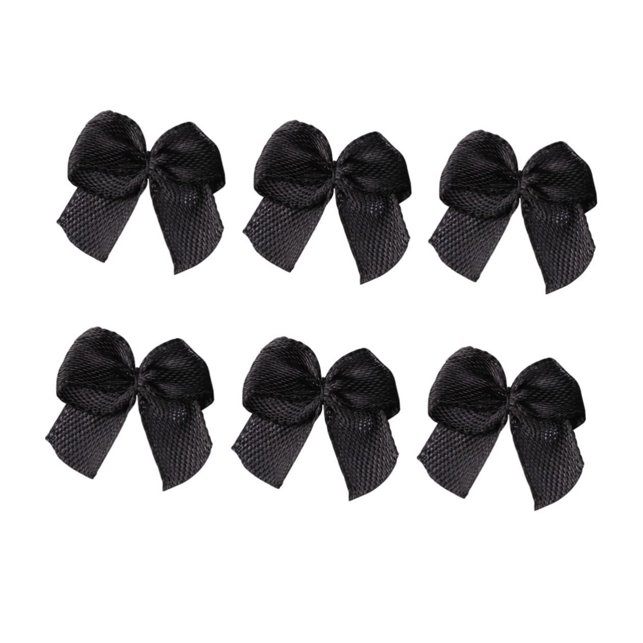 OHPHCALL 100pcs Bows Accessories Hair Barrettes Car Decor The Black Bow Hair Clip Black Garland Hair Clips for Hair Bows Ribbon Bows Bow Ornaments Windmill Christmas Tree Child