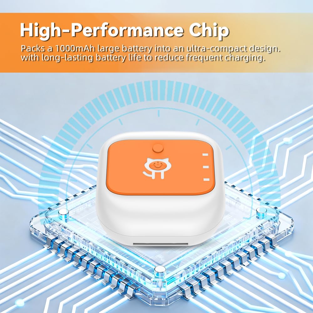 Rastreador GPS Gato Perro, Seguimiento GPS En Tiempo Real, Avisos De Salud, Alertas Antifuga, Alerta De Valla Electrónica, Historial De Rutas, Resistente Al Agua IPX7, SIM 4G Incorporada