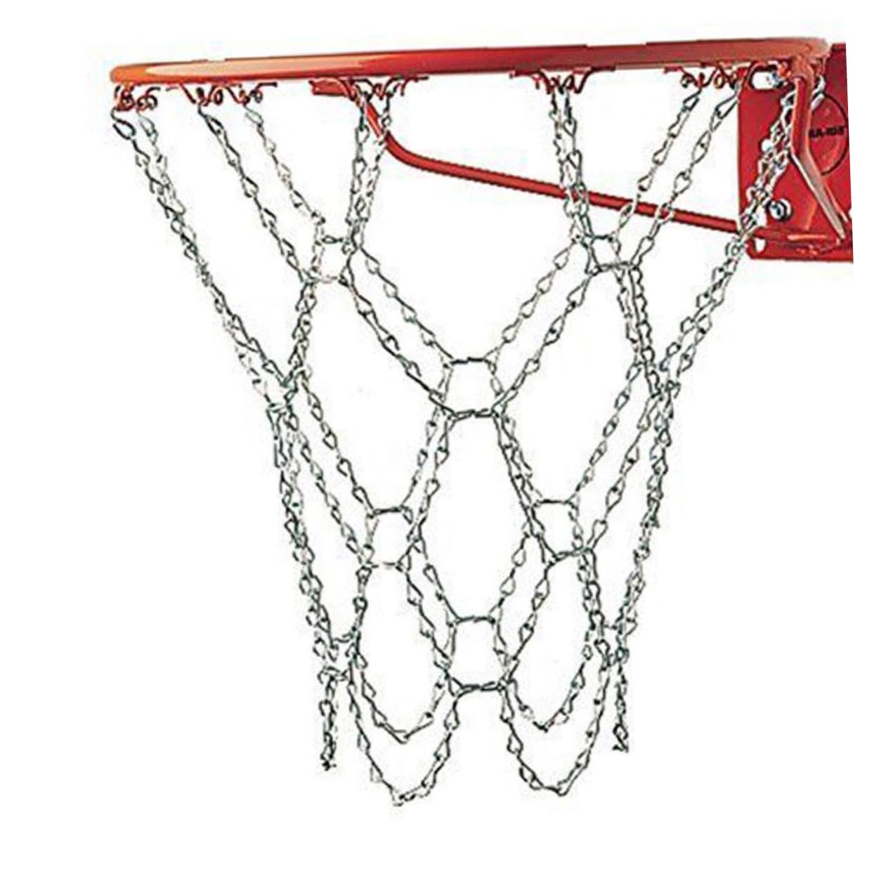 2 Stück Basketball Kettennetz aus Eisenkette für Standardkörbe