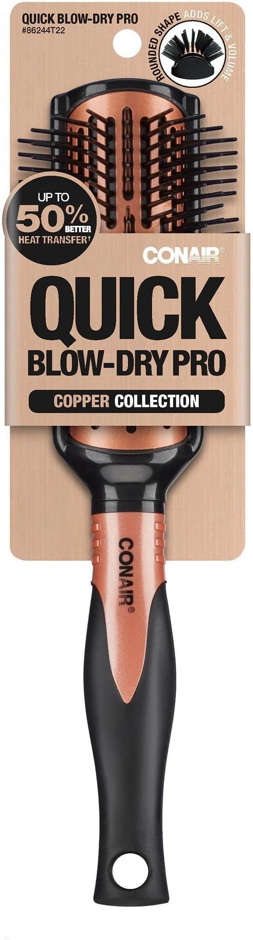 Conair Quick Blow Dry Pro Copper Collection Round Hair
