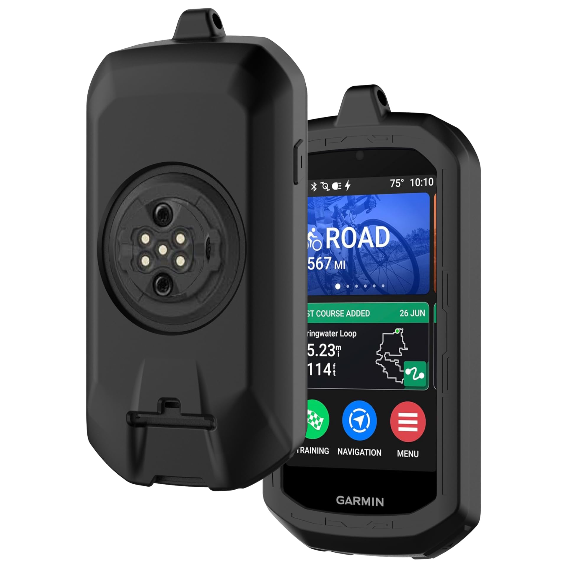 Anoowkoa Etui TPU do Garmin Edge 1050 etui na telefony matowe czarne odporne na odciski palców Ultra cienka ochronna twarda tylna obudowa miękka elastyczna osłona hybrydowa silikonowa obudowa