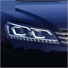 Headlight Assembly Compatible With VW Passat B7 USA 2011-2015 Passat NMS LED DRL LED Sequential Turn Signal LED High Light Color HID Lamp, DiXiHua1986