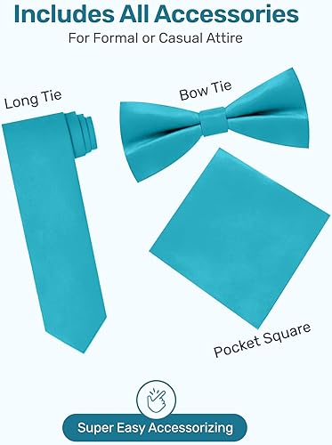 Miniatura 5 de S.H. Churchill & Co. Conjunto de chaleco de 4 piezas para niño, con corbatín, corbata para el cuello y pañuelo de bolsillo