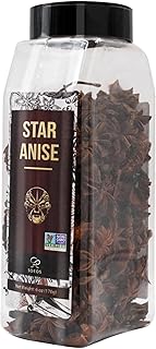 Soeos Star Anise Seeds 6oz (170g), Non-GMO Verified, Great for Baking and Tea, Anis Estrella, Whole Chinese Star Anise Pods, Dried Anise Star Spice, Chinese Star Anise, Star Anise Bulk, Anise Star.