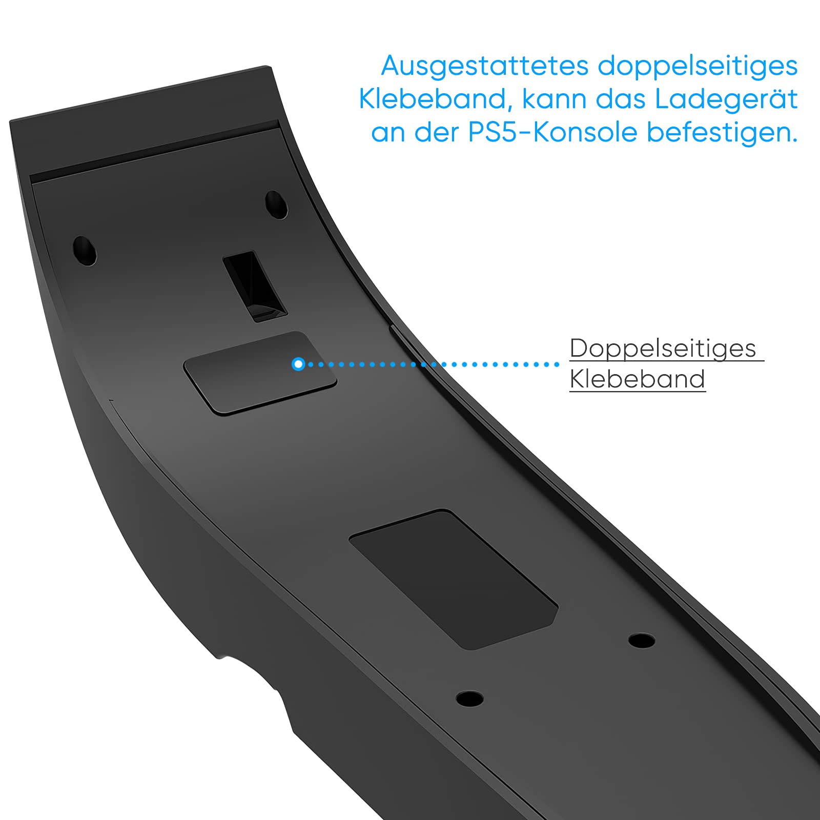 MENEEA PS5 Controller Ladestation, 2.5 Stunden Schnelllade für Playstation 5 Ladestation, LED Ladegerät für Sony Playstation 5 Wireless Controller