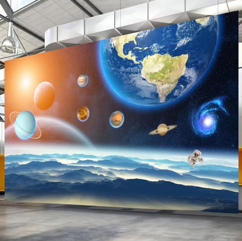 Arrière-plan de chambre d'enfant papier peint planète pour raviver un mur