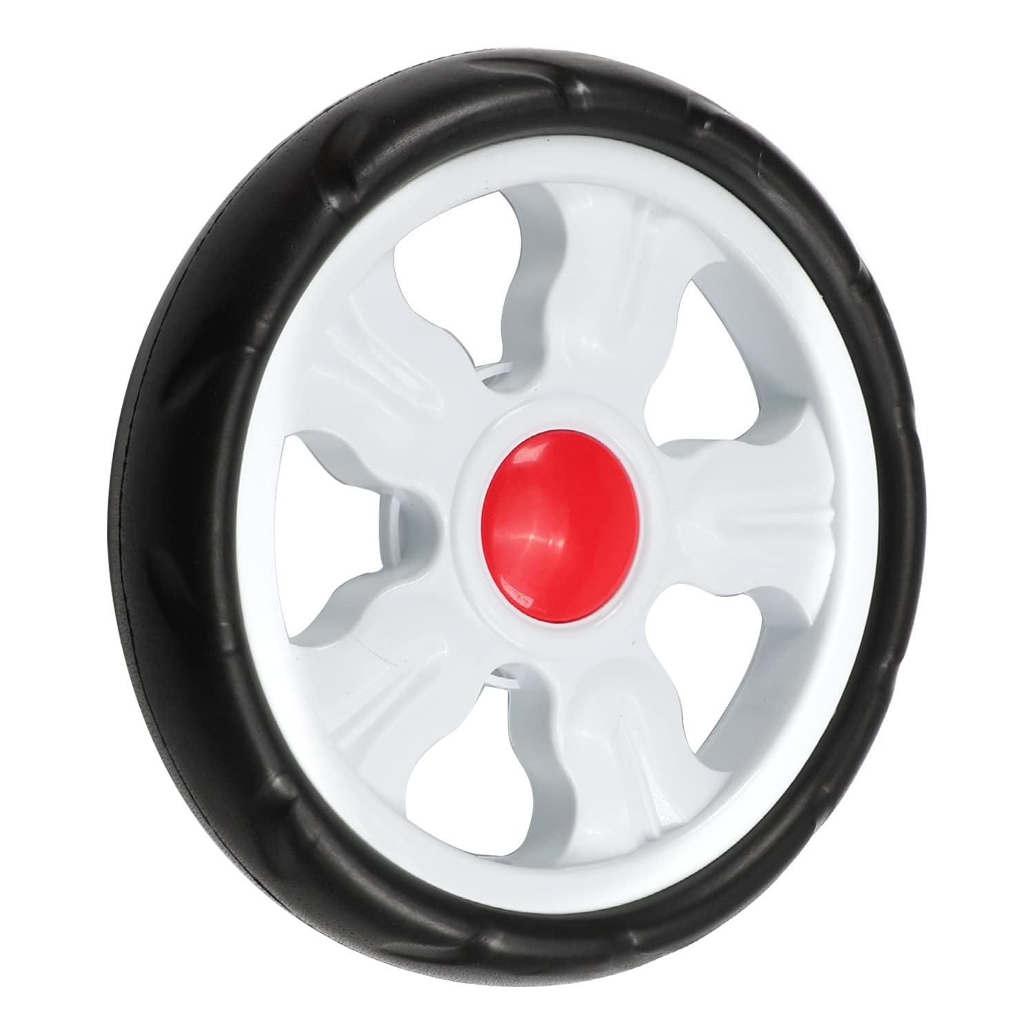 2Pcs Stroller Wheel, 170mm x 35mm Single Wheel, Plastic Wheel Replacement for Stroller and Pet Stroller (Color : 1-Pack, Size : 185mm Dia)