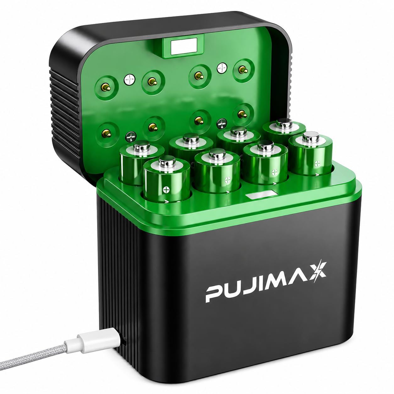PUJIMAX® AA Rechargeable Batteries | Lithium 1.5V 3000mAh High Capacity (8-Pack) + Wireless Fast Charger Kit | 30-Min Rapid Charge, 1500+ Charging Cycles,10-Year Life | OEM | 1-Year Warranty-image-39