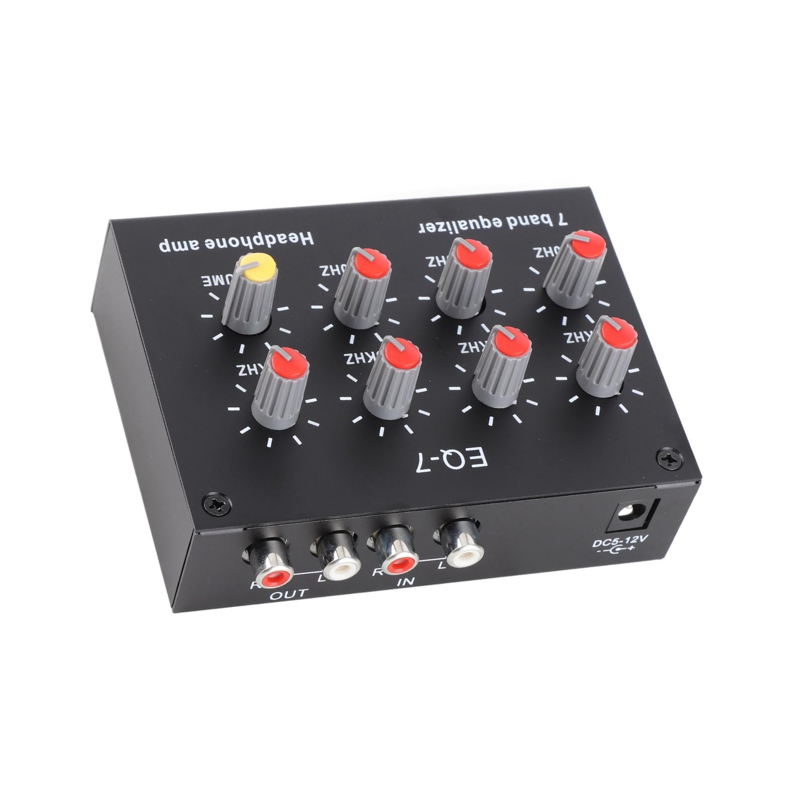 7-Band-Sound-Equalizer, 12 DB Hohe Bassanpassung, Digitaler Zweikanal-Equalizer