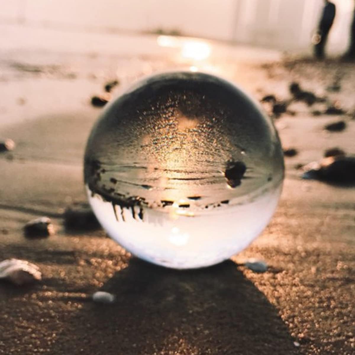 K9 Crystal Ball 70mm(2.75 Inch) Transparent Glass Ball Fengshui Crystal Sphere for Home Decor, Meditation Divination, Lensball Photography, Suncatchers