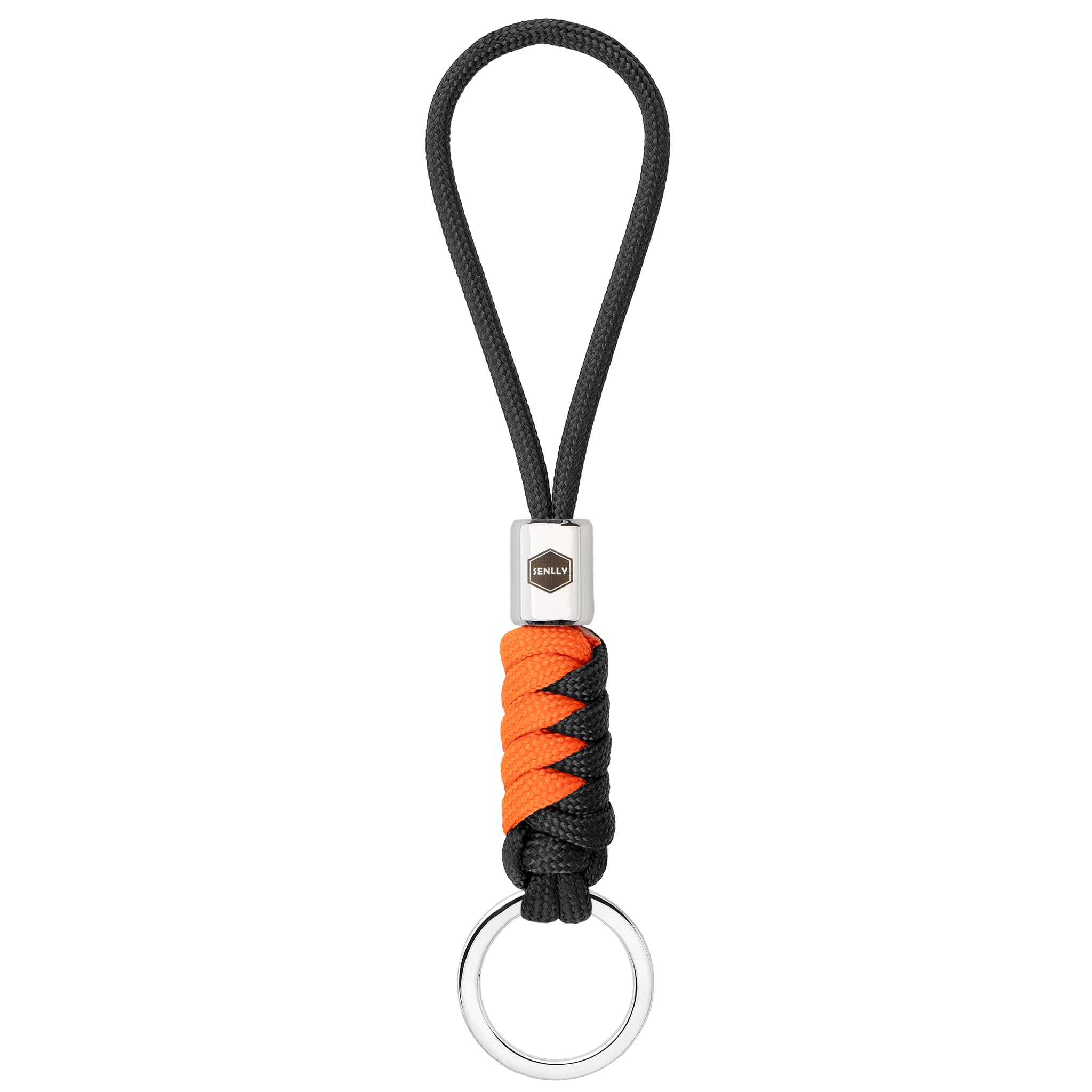 SENLLY Keychain Lanyard for Keys, Cell Phone, Wallet, Paracord Braided Design with Stainless Steel Hardware