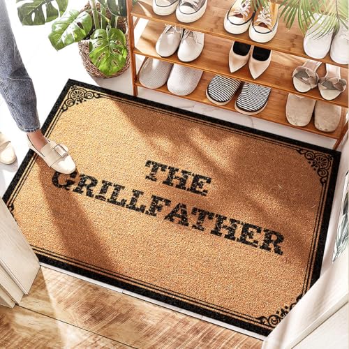 Tapis d'entrée intérieur absorbant The Grillfather en polypropylène