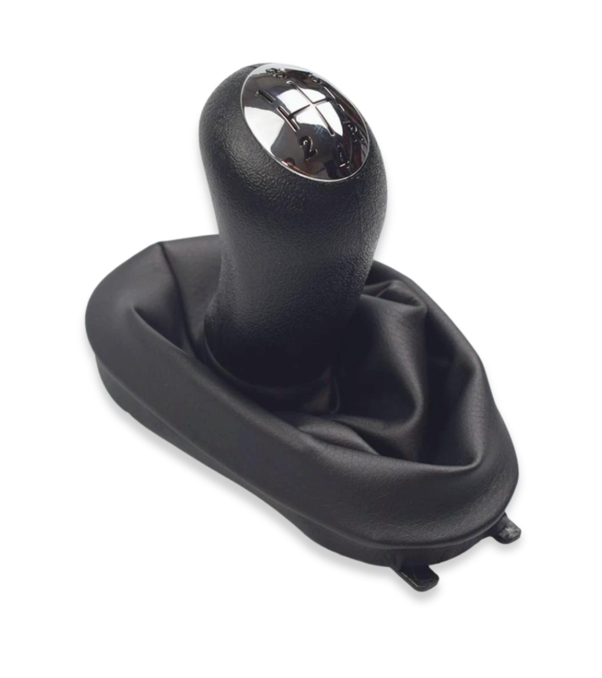Cuffia Leva Cambio In Vera Pelle Compatibile Con Renault Scenic (2003-2009) - Colore Nero, Interni Auto Originali