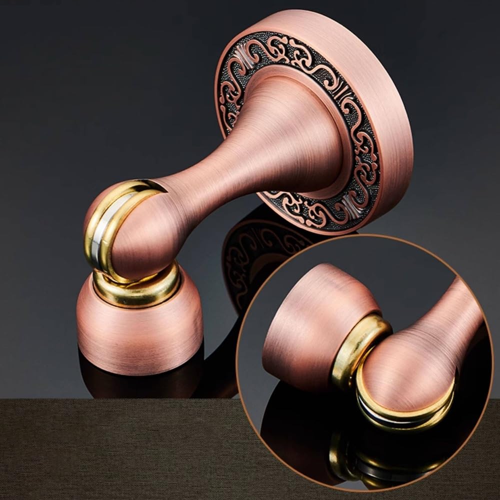 Topes de puerta magnéticos Topes de puerta de cobre soporte de captura magnético con tornillos for soporte Protector de pared montado en el suelo(A)