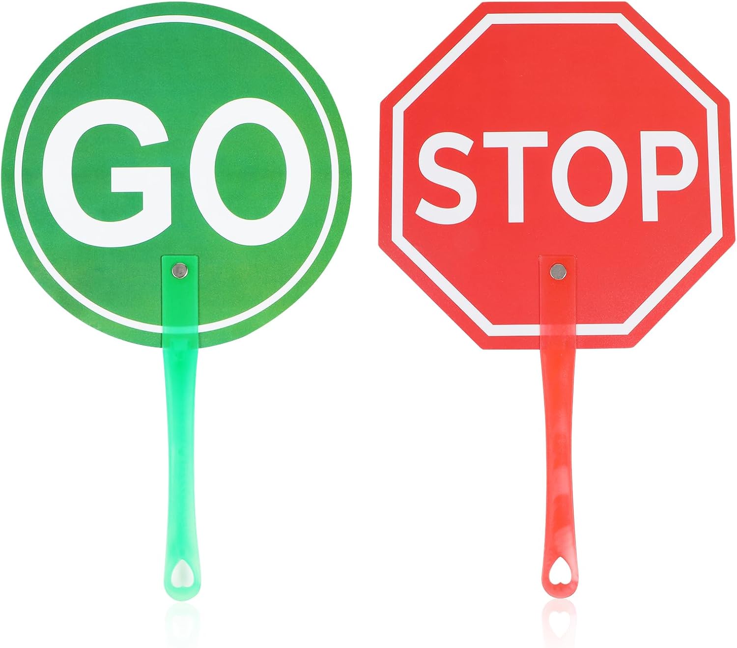 Amazon.com: Ouligay 2 Pack Double Sided Stop Signs, Stop and Go Sign ...
