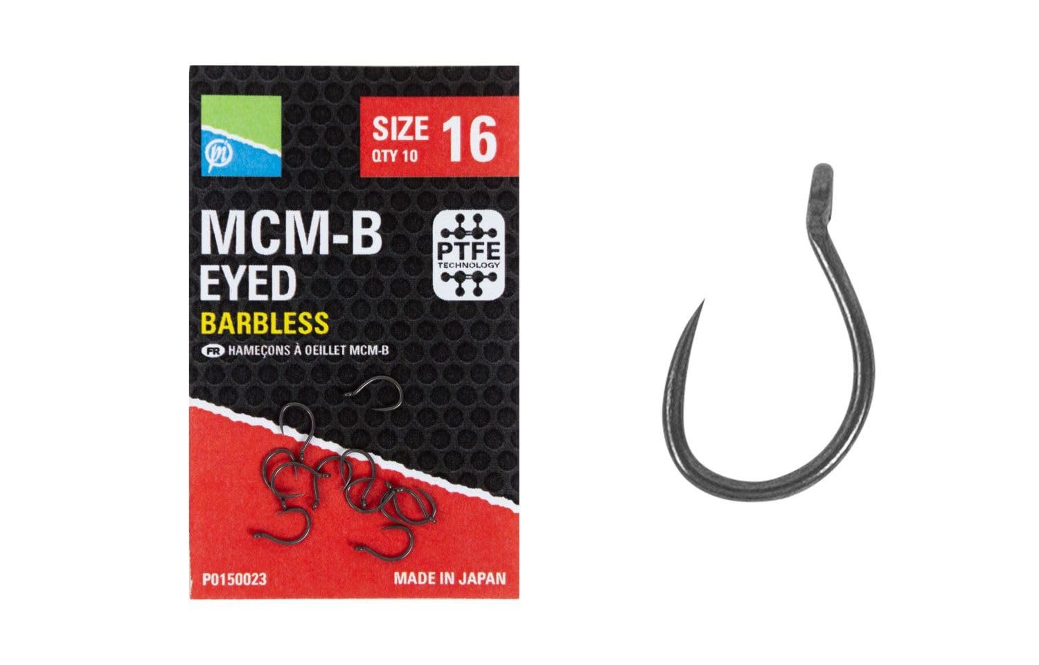 Preston Innovations MCM-B Eyed Barbless Hooks (12)